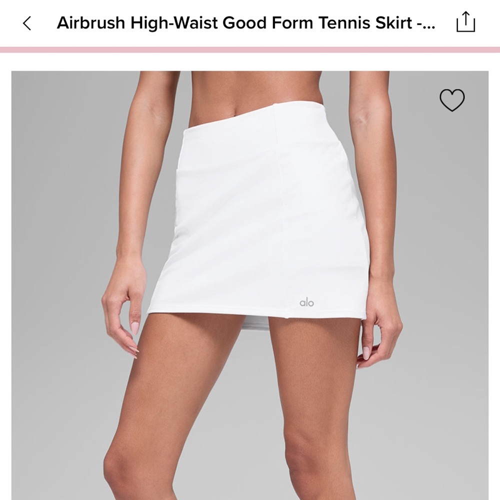 ALO Yoga High-waist tennis skirt